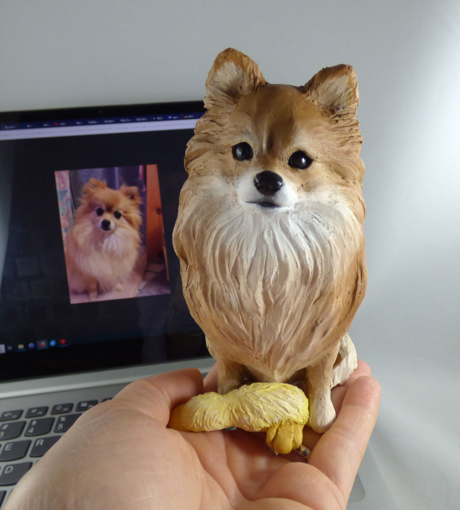 realistic pomeranian dog